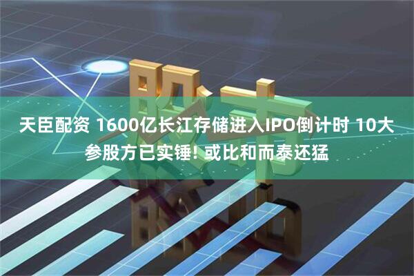 天臣配资 1600亿长江存储进入IPO倒计时 10大参股方已实锤! 或比和而泰还猛