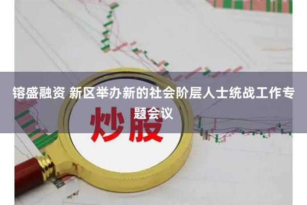 镕盛融资 新区举办新的社会阶层人士统战工作专题会议