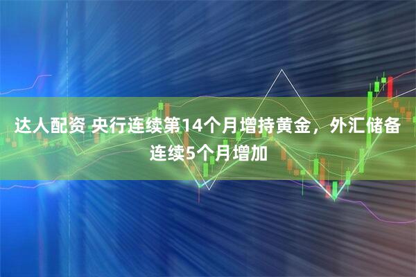 达人配资 央行连续第14个月增持黄金，外汇储备连续5个月增加